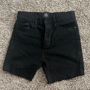 black high waisted BDG shorts